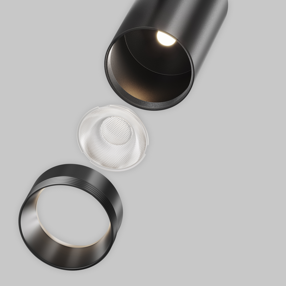 Трековый светодиодный светильник Maytoni Exility X Focus Led TR243-12W4K-B