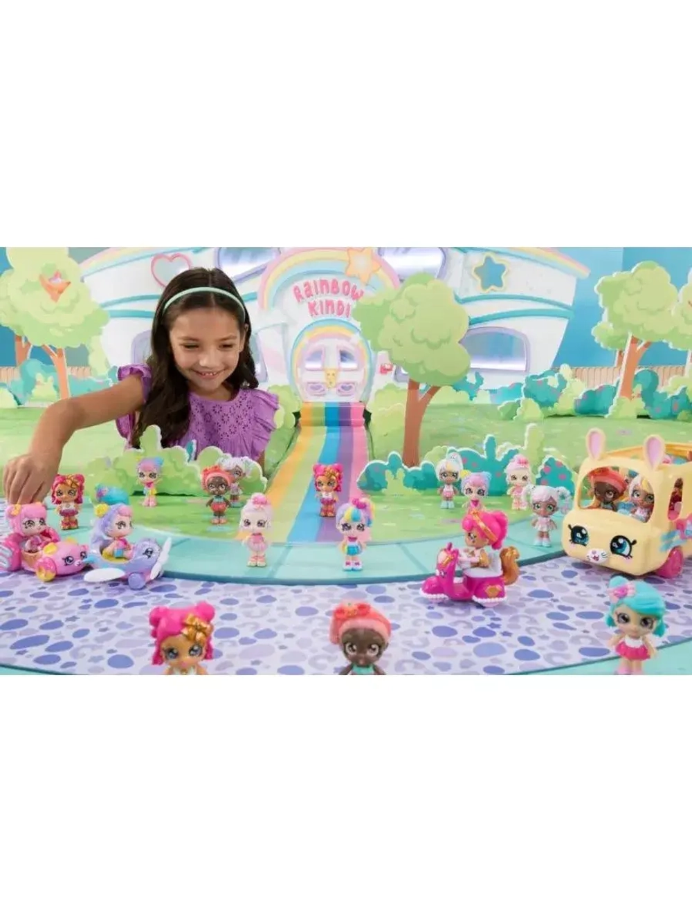Мини-кукла Рейнбоу Кейт с самолетом Kindi Kids 39760
