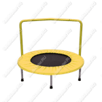 Каркасный батут с П-образной ручкой, диаметр 3 фт, желтый