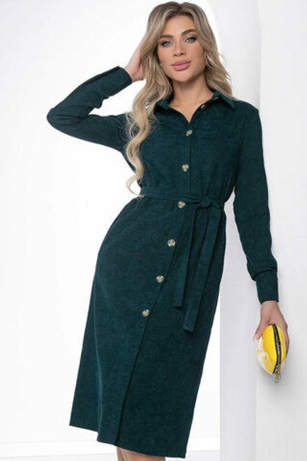 Платье рубашка "Джоанна" (изумруд) П8528 LT Collection