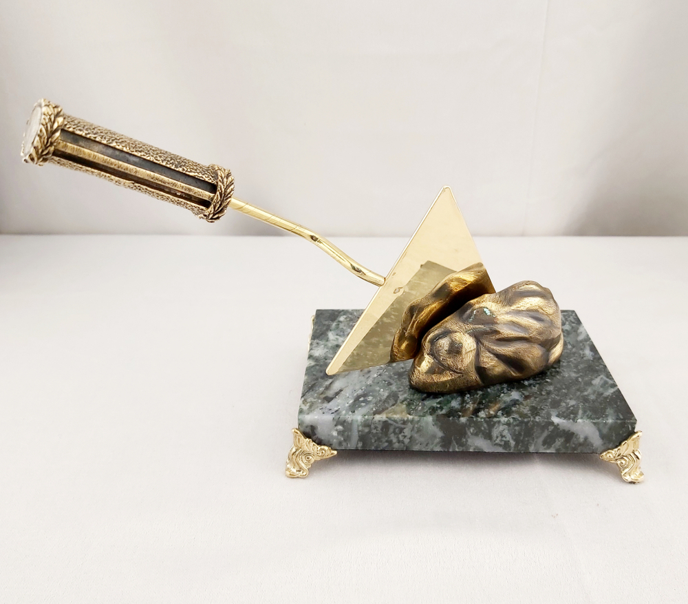 Мастерок малый сувенирный из латуни