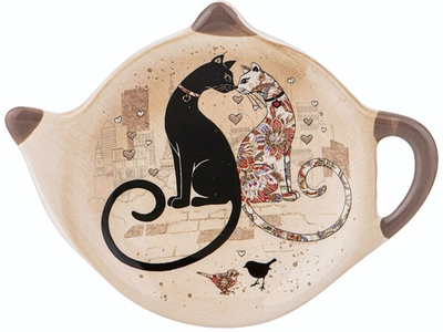 Подставка под чайные пакетики "Парижские коты"