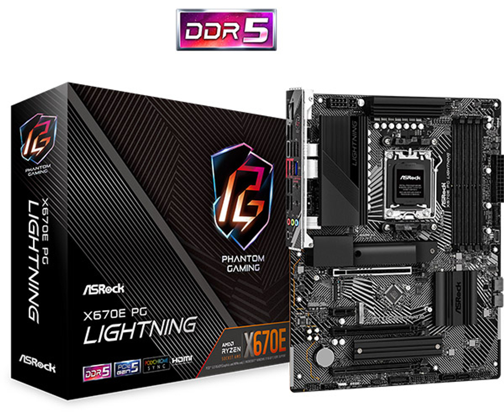 Материнская плата ASRock X670E PG LIGHTNING, RTL