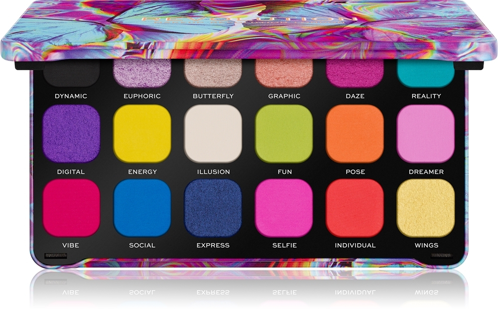 Makeup Revolution Forever Flawless - палитра теней для век, 18× 1,1 g