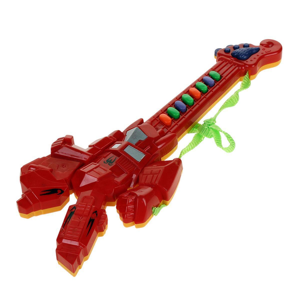 Гитара на бат., красная, блистер 3939-48A