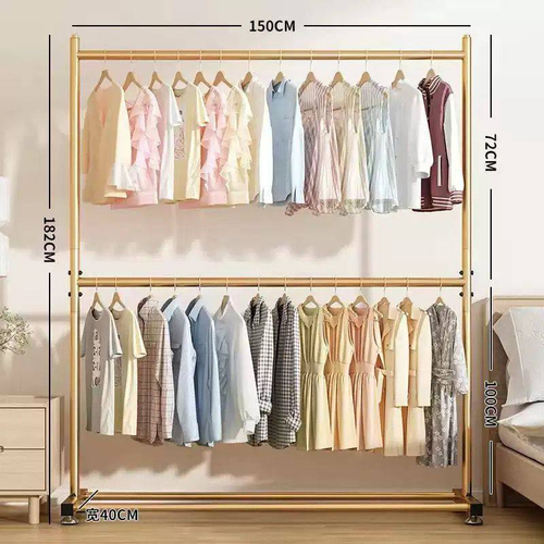 Двухъярусная напольная вешалка для одежды