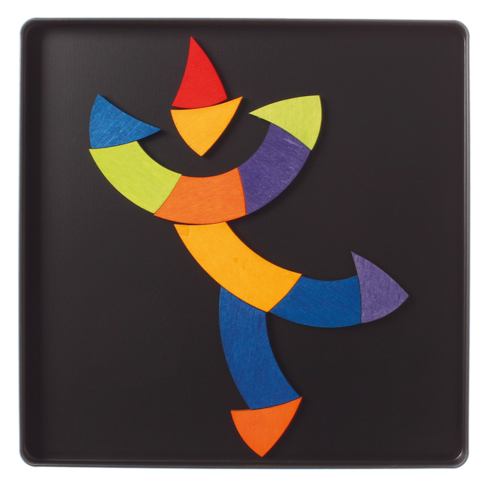 Магнитная деревянная мозаика "Круг Гете",  24 детали