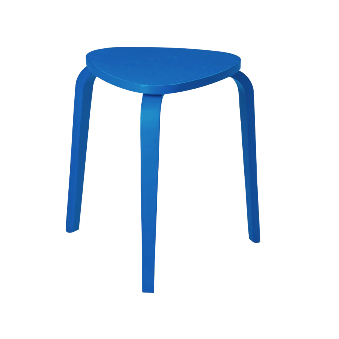 Табурет из фанеры, синий