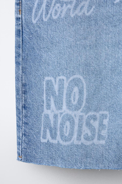 ZARA ДЖИНСОВЫЕ ШОРТЫ, ВЫЦВЕТШИЙ СИНИЙ