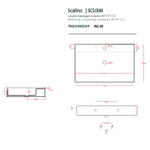 Раковина Artceram Scalino SCL008 01 00 накладная 75 см, цвет белый.