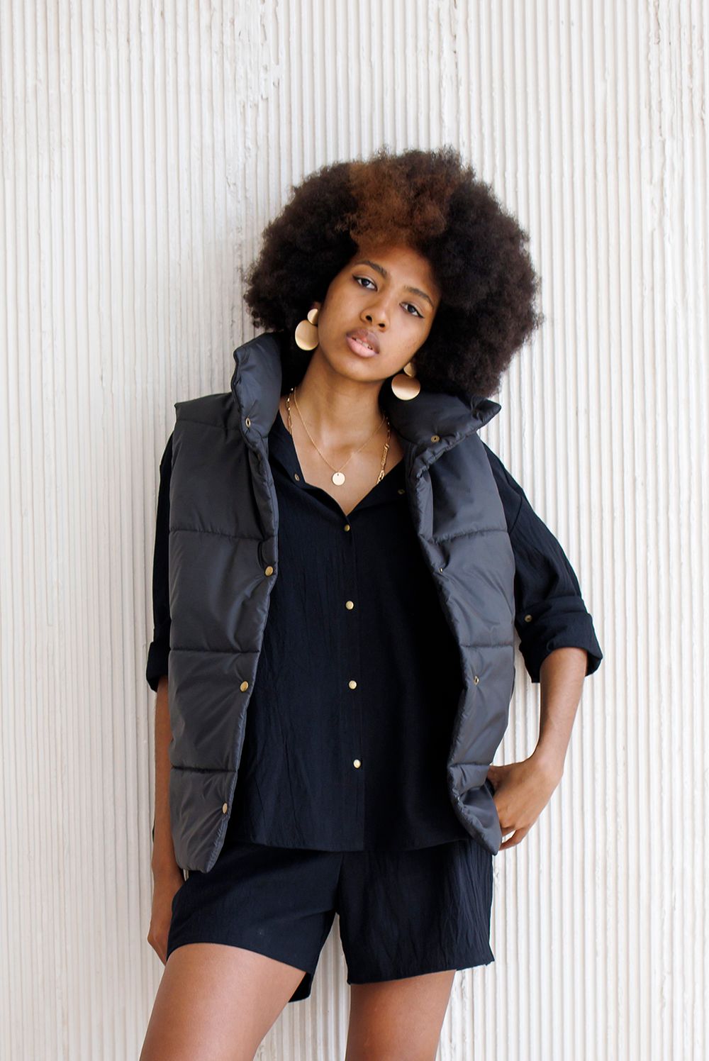 Жилет ko-ko-ko женский утеплённый черный