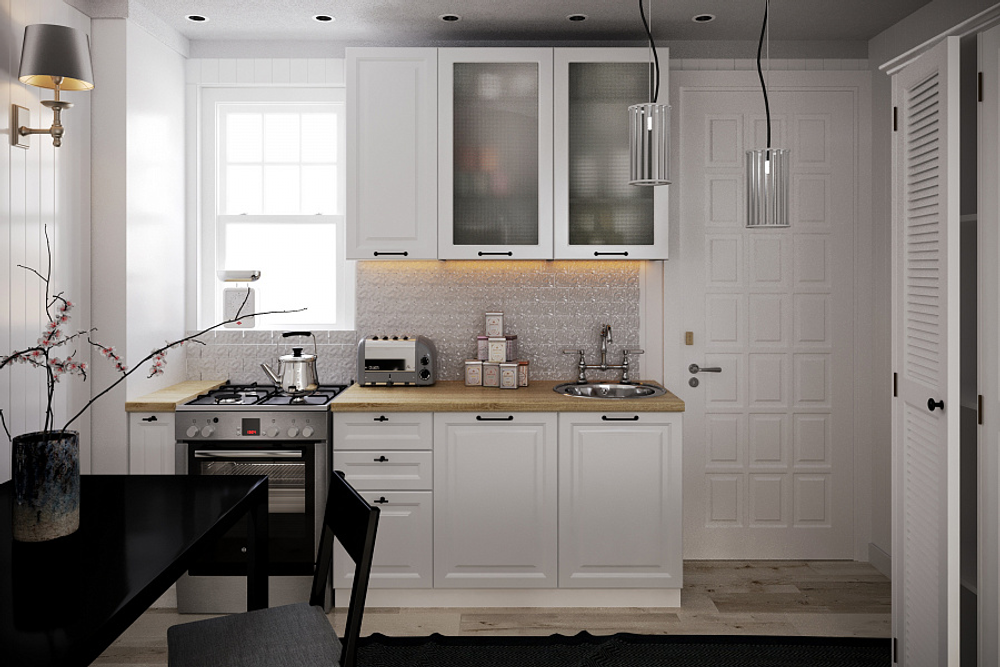 Кухня Ницца Royal 1600 Blanco МДФ прямая