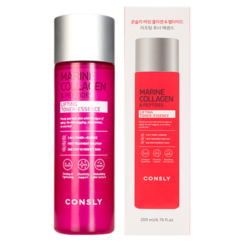 [Consly] Marine collagen & peptides lifting - Тонер-эссенция с коллагеном и пептидами, 200 мл