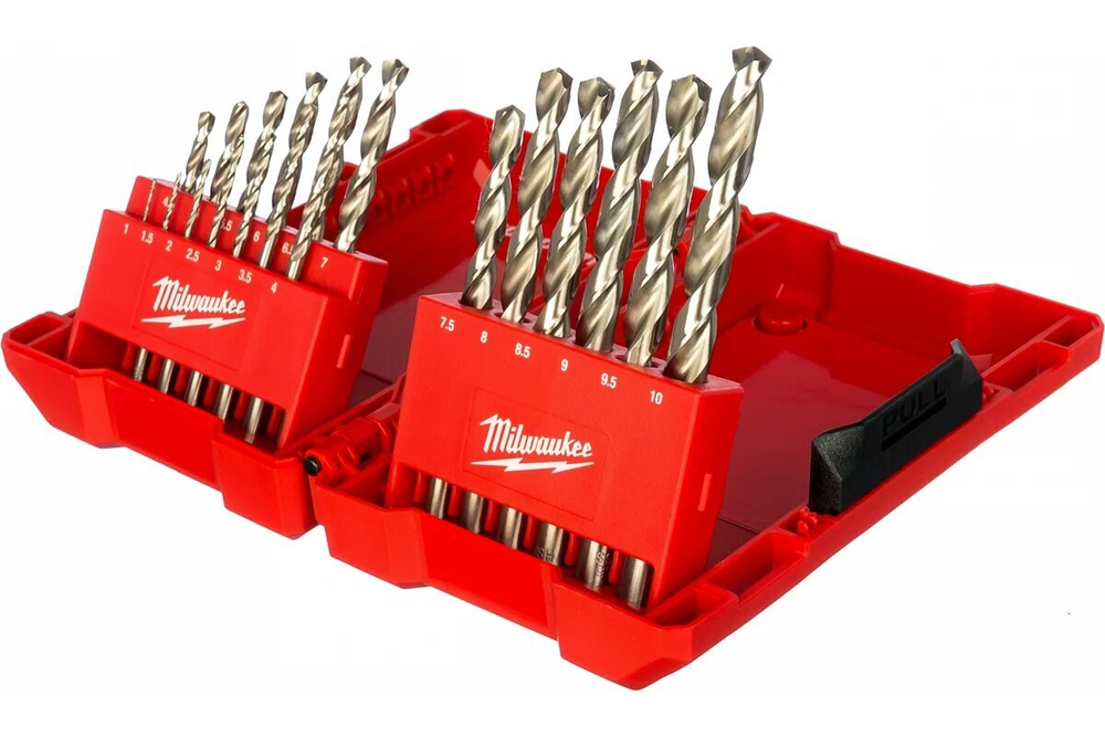 Набор сверл Milwaukee 4932352374, по металлу, HSS-G, 19 штук, в ударопрочном пластиковом кейсе