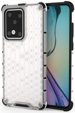 Прозрачный чехол на Samsung Galaxy S20 Ultra, ударопрочный от Caseport, серия Honey