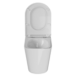 Унитаз подвесной анатомический WAVE SILUET Tornado3.0 сид. дюропласт, м/л, быстр, БЕЛЫЙ глянец (XL)