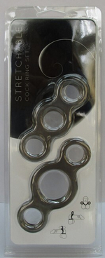 Набор эрекционных колец Stretchable Cock Ring Se ( чёрный) (Цвет: Чёрный)