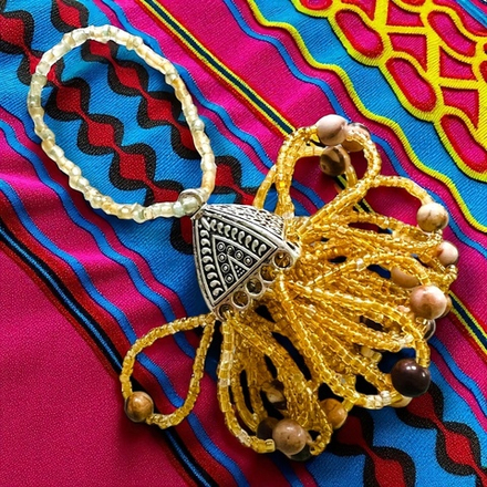 Ёлочная игрушка. Снегурочка. Яшма