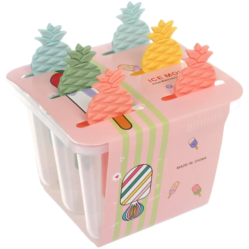 Форма для приготовления мороженого «Ананас» 6шт