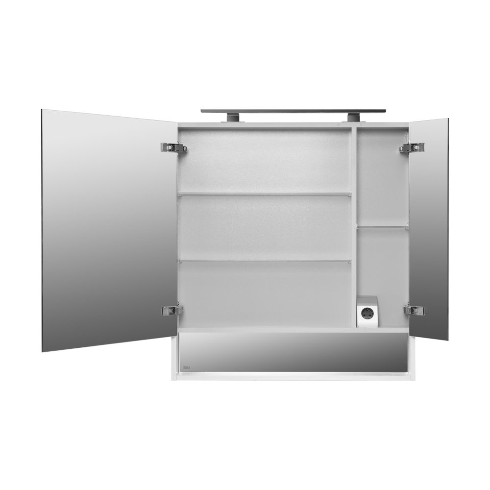 Зеркальный шкаф Roca The Gap 80 белый матовый ZRU9302750