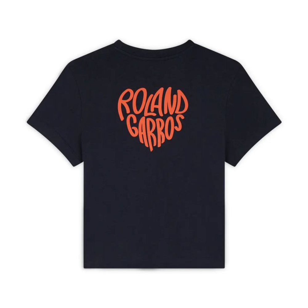 Женская теннисная футболка Roland Garros Heart Heritage - navy blue