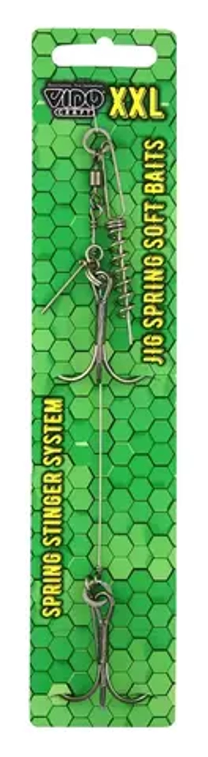 Оснастка стингер со спиралью Vido Craft Jig Spring Soft Baits