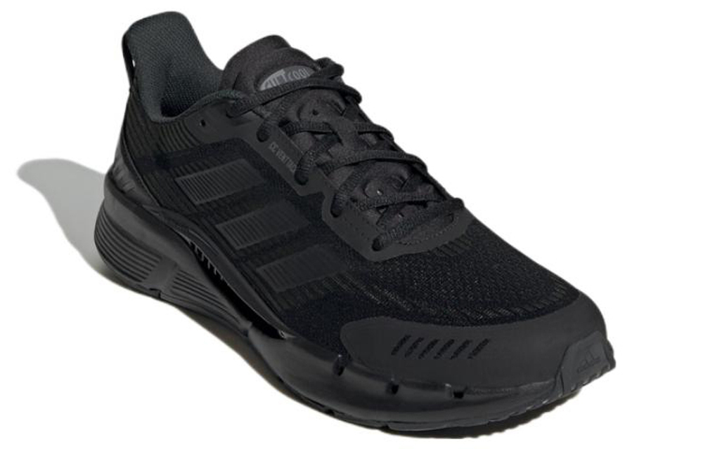 Adidas Climacool Venttack comfortable all-match fabric shock absorption, non-slip, wear-resistant, breathable, low-cut casual running shoes for men and women with the same style black