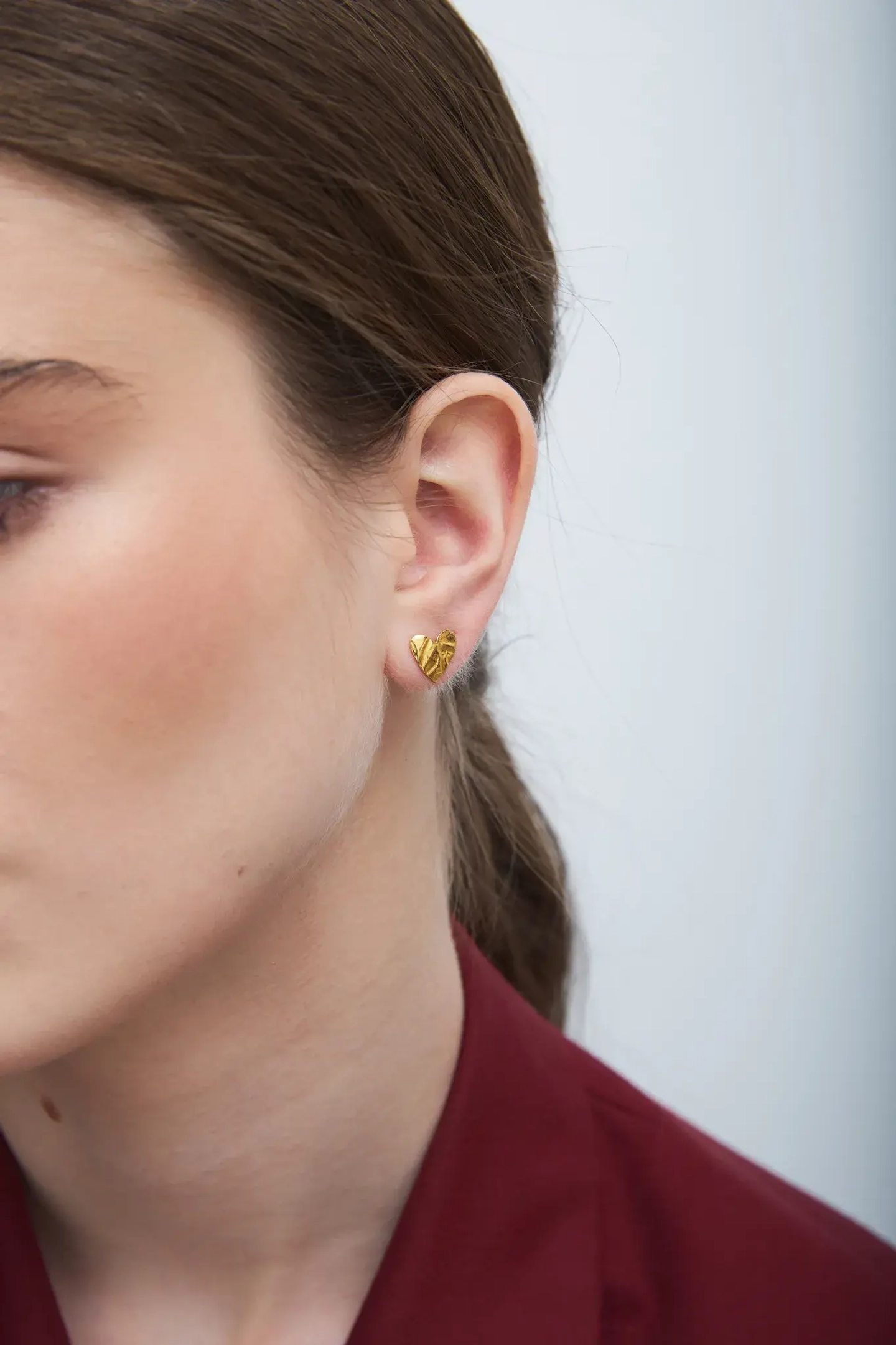 Cерьги сердца Folio, позолота