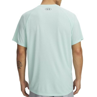 Мужская теннисная футболка Under Armour Tech Textured Short Sleeve - refresh mint/deprecated/castlerock