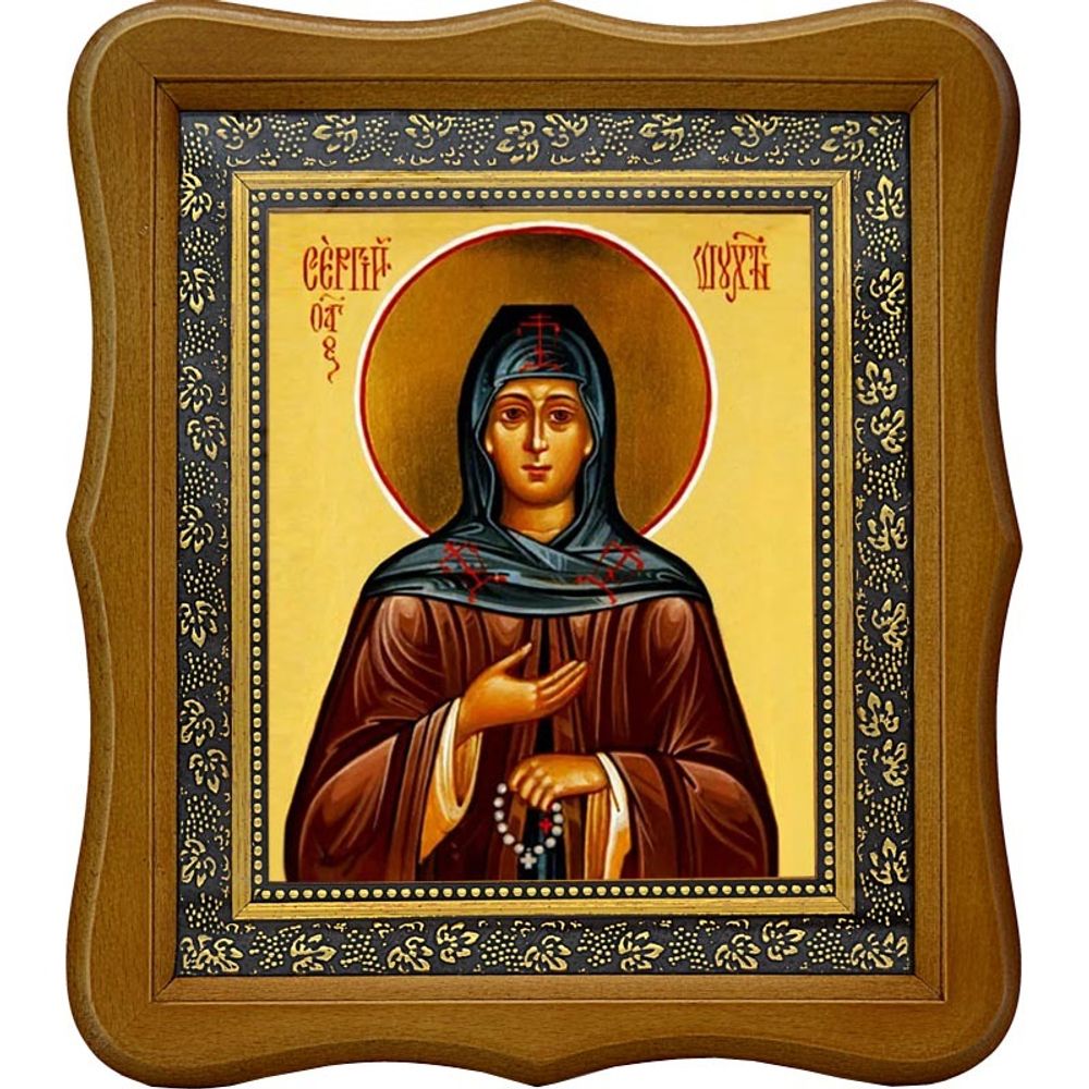 Сергий Шухтомский преподобный. Икона на холсте.