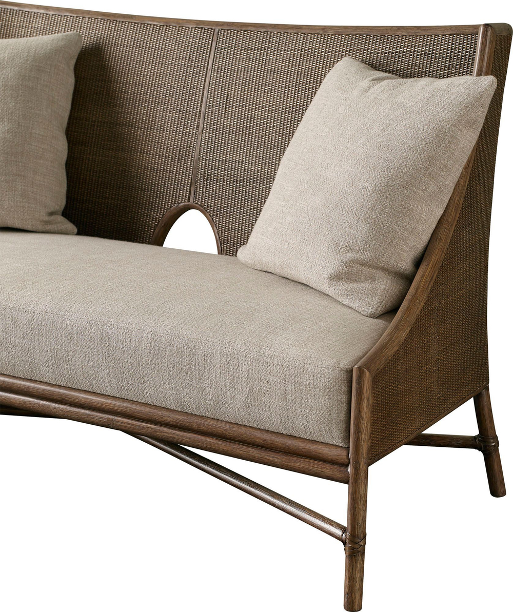 Диван McGuire Open Oval Caned Banquette