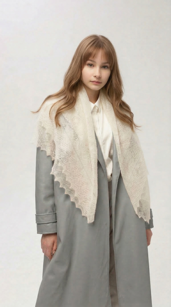 Пуховые платки-паутинки