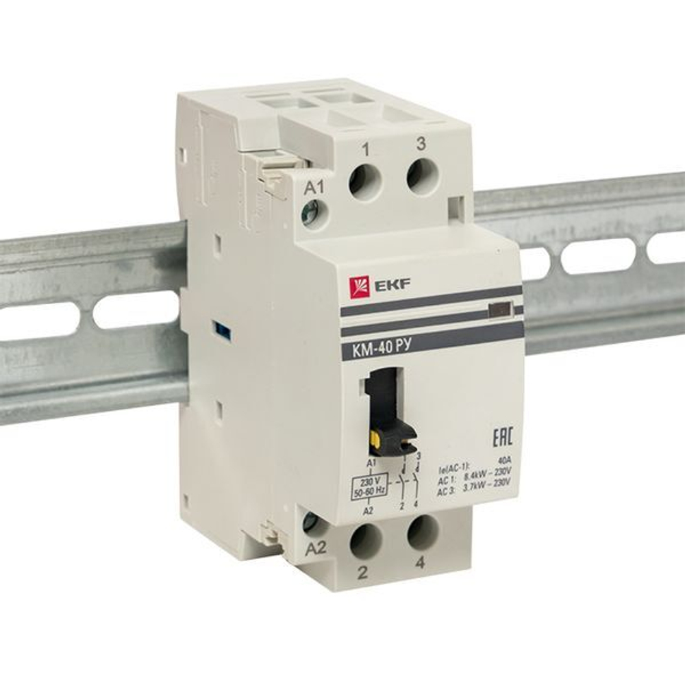 Контактор модульный КМ РУ 40А 1NO+1NC (2 мод,) EKF PROxima