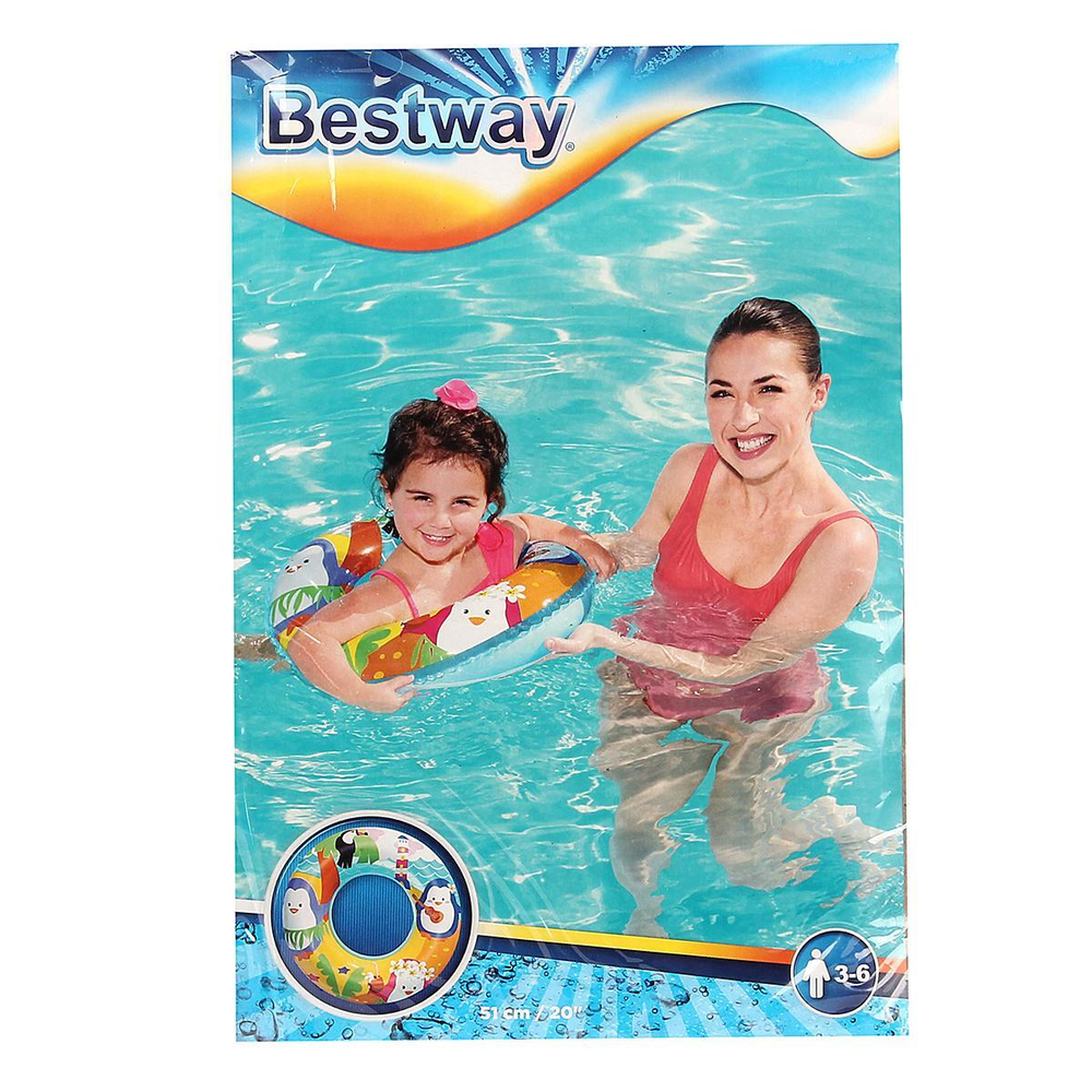 Круг для плавания МОРСКИЕ ОБИТАТЕЛИ 51см (BESTWAY)