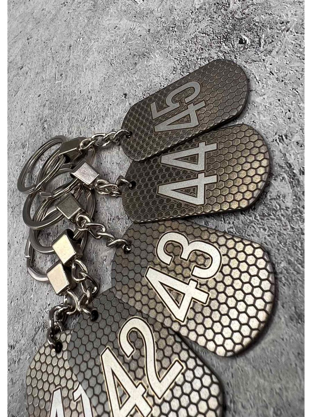 Номерки на ключи металлические 41-45