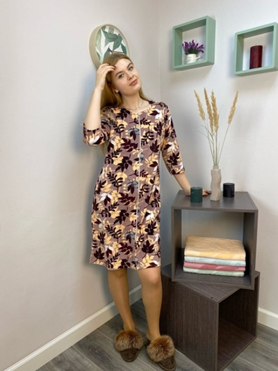 Халат женский "Наташа В.П" молния (Р 316)