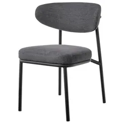 Стул Arvo серый шенилл с черными ножками