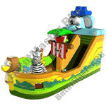 Коммерческий надувной батут "Побег из зоопарка"