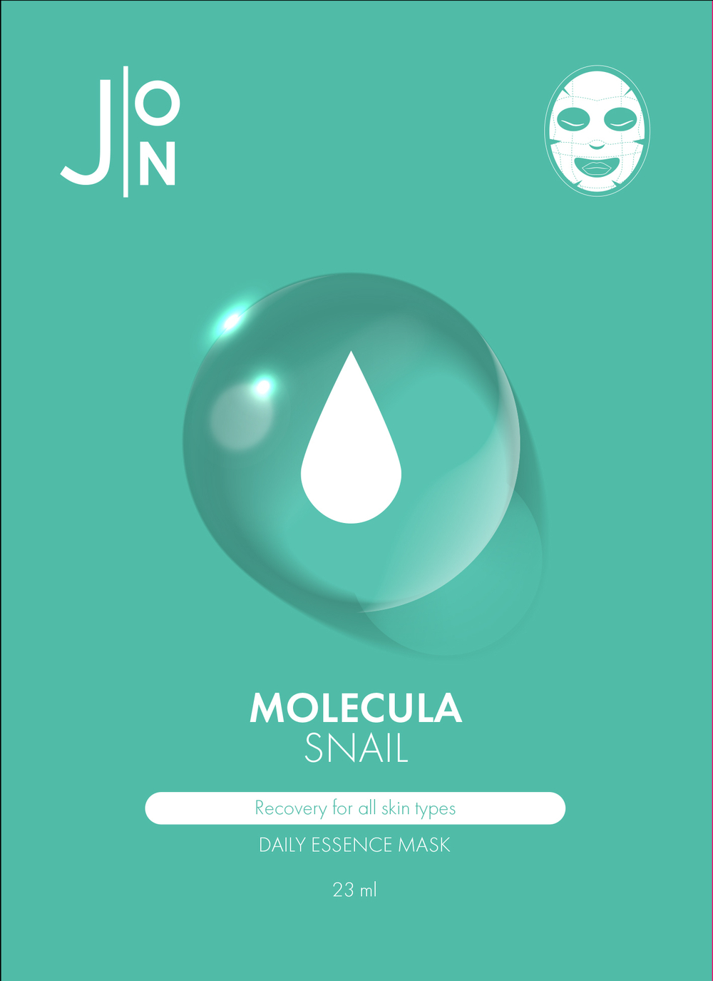 [J:ON] Тканевая маска для лица УЛИТОЧНЫЙ МУЦИН MOLECULA SNAIL DAILY ESSENCE MASK 23 мл