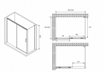 Душевой уголок ABBER Komfort AG93160-S102 160х100 стекло прозрачное/профиль хром