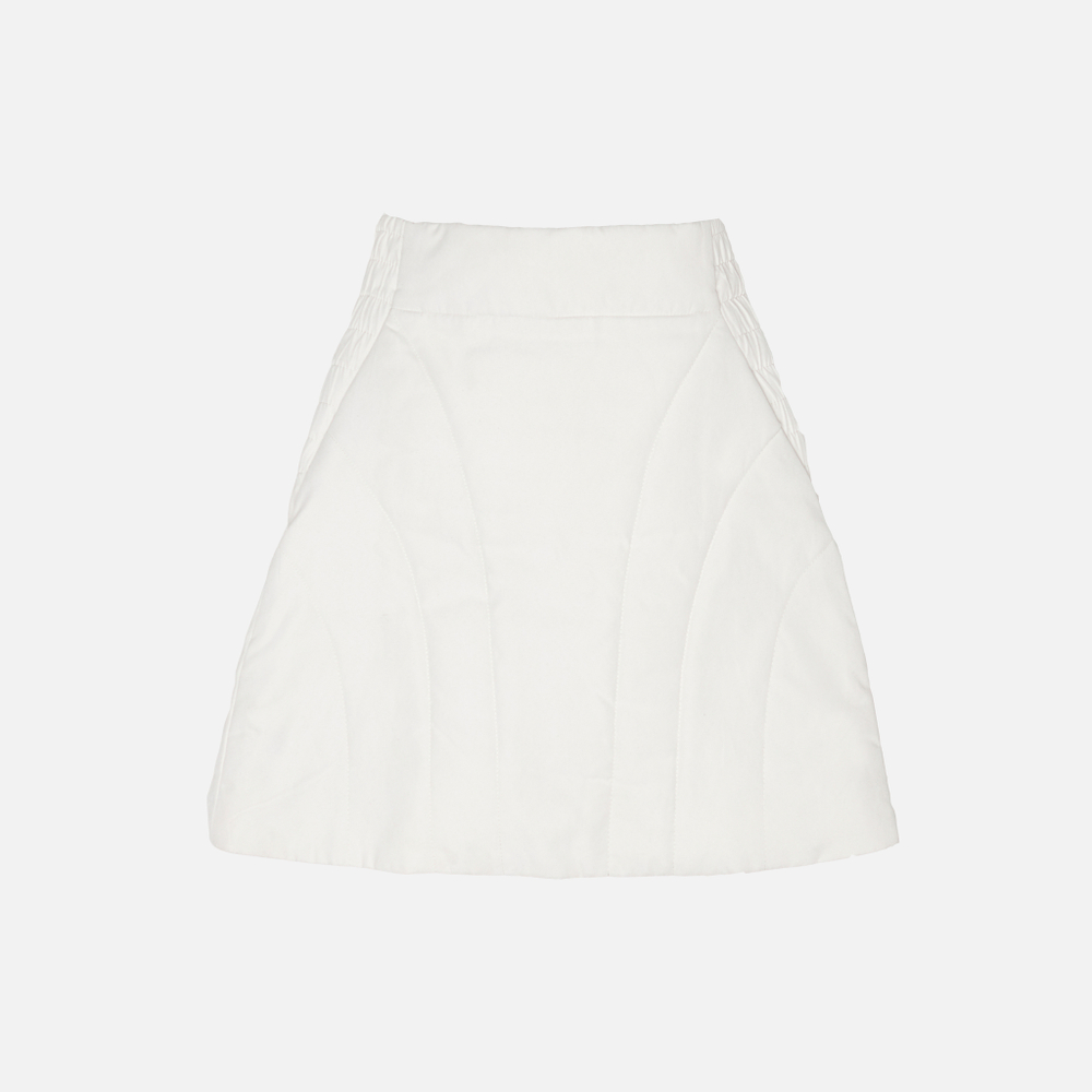 MILKY NYLON SKIRT