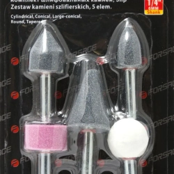 Набор камней абразивных, 5пр.(хвостовик 6мм) Forsage F-GSK501