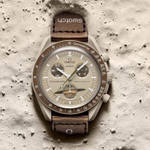 SWATCH Men 42mm Coffee Watch SO33T100