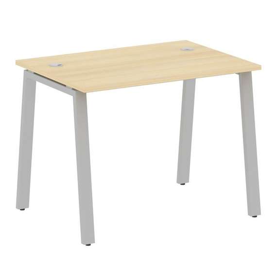 Metal System Стол письменный на А-образном м/к БА.СП-1 Акация Лорка/Металл Серый 1000*720*750