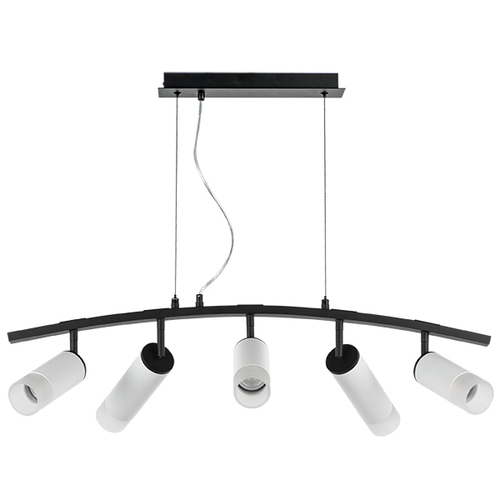 LR7353638621 Люстра RULLO 5х50W GU10 ЧЕРНЫЙ/БЕЛЫЙ (571735+214436-3+214486-2+202431-5)
