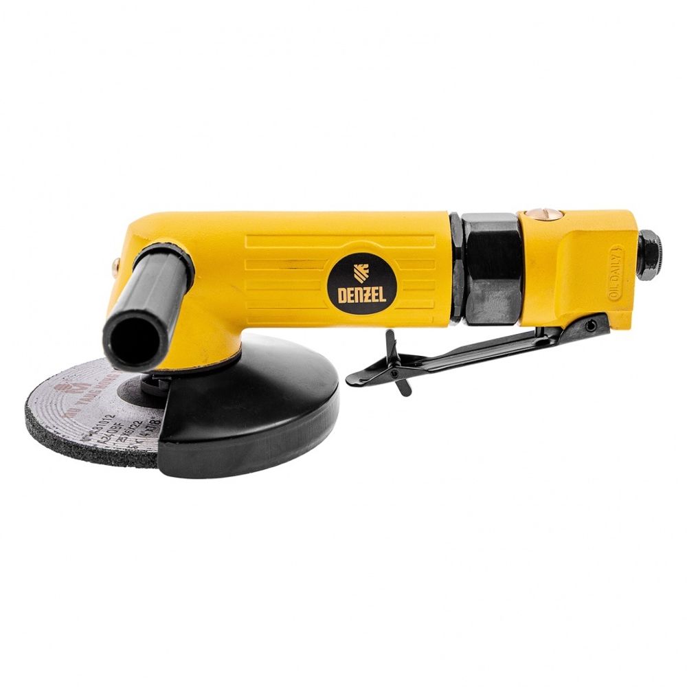 Пневматическая углошлифовальная машина AG125, 11000 об/мин, 125 мм, 186 л/мин, Denzel 57477---