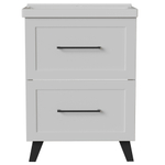 Тумба д/ванной "РИФ-60" 2 ящика  белый под рак."Fest- 60"  мебельный (Sanita Luxe)(ПВХ)