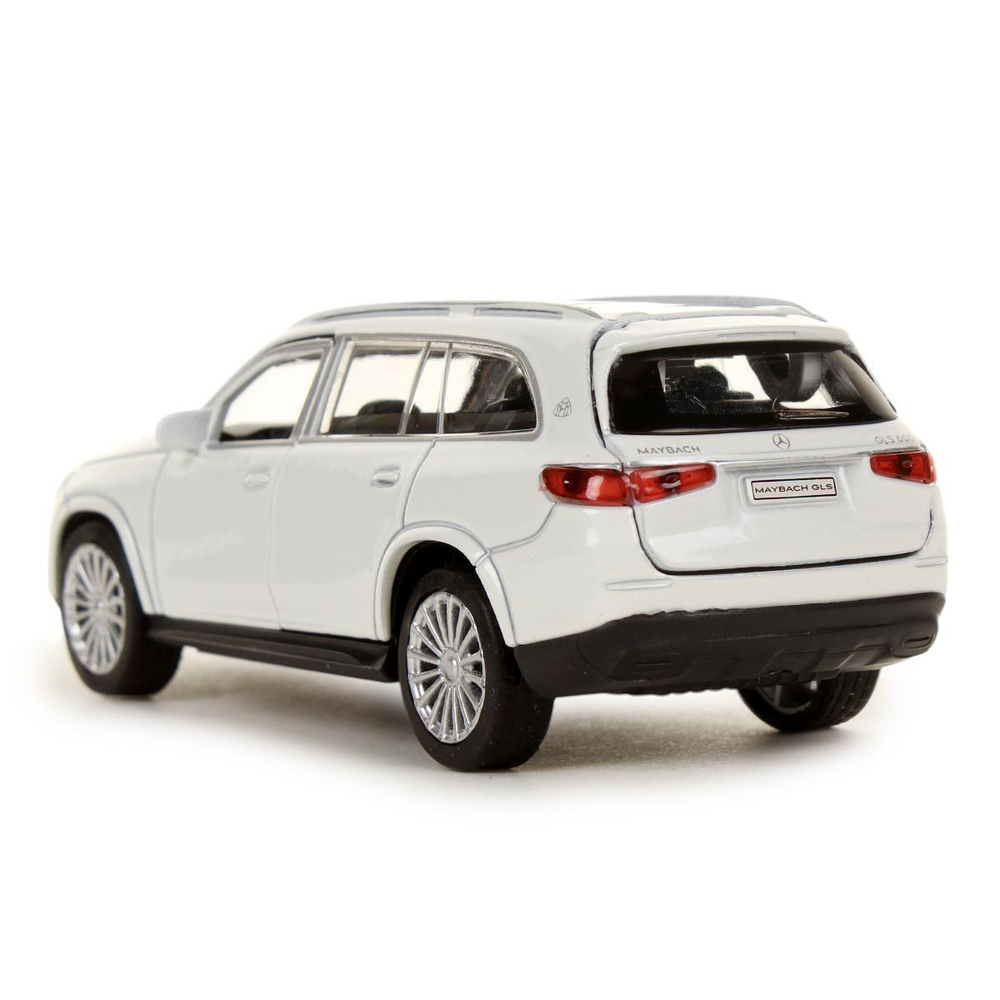 Модель ин. мет. "Mercedes-Benz Maybach GLS" 12см, дв,баг, белый, коробка MAYBCHGLS-12-WH (Технопарк)
