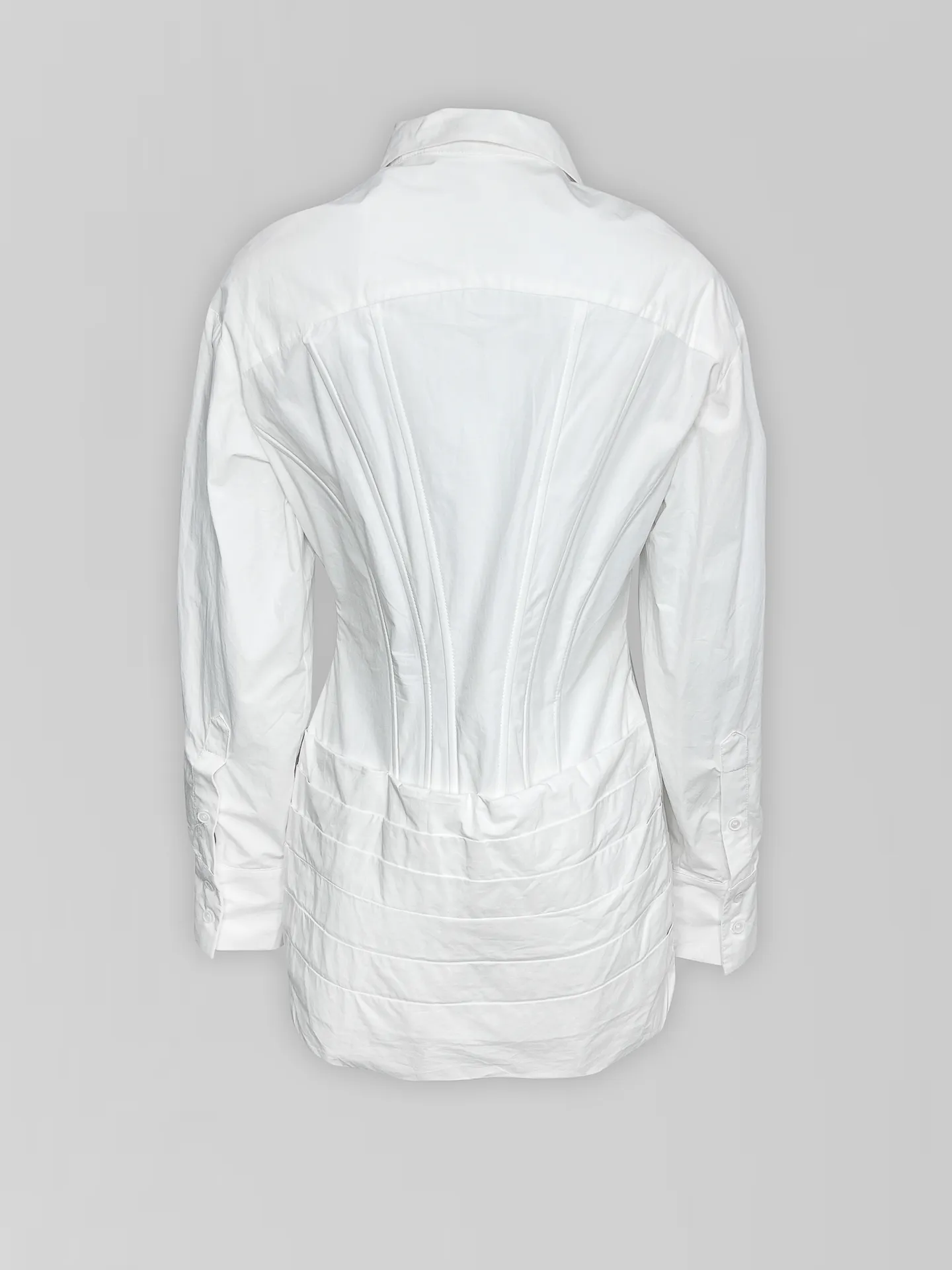 Платье-рубашка 713 короткое корсетное