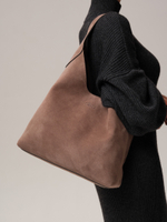 Замшевая сумка хобо DBR 31156 капучино